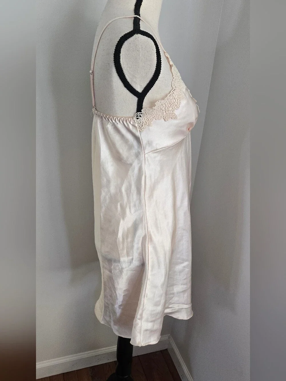 Vintage Cream Slip Dress Chemise - Picture 3 of 6